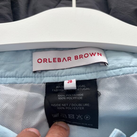 Orlebar Brown Light Blue Swim Shorts Trunks Lined - Bulldog Style - 28 - Picture 5 of 7